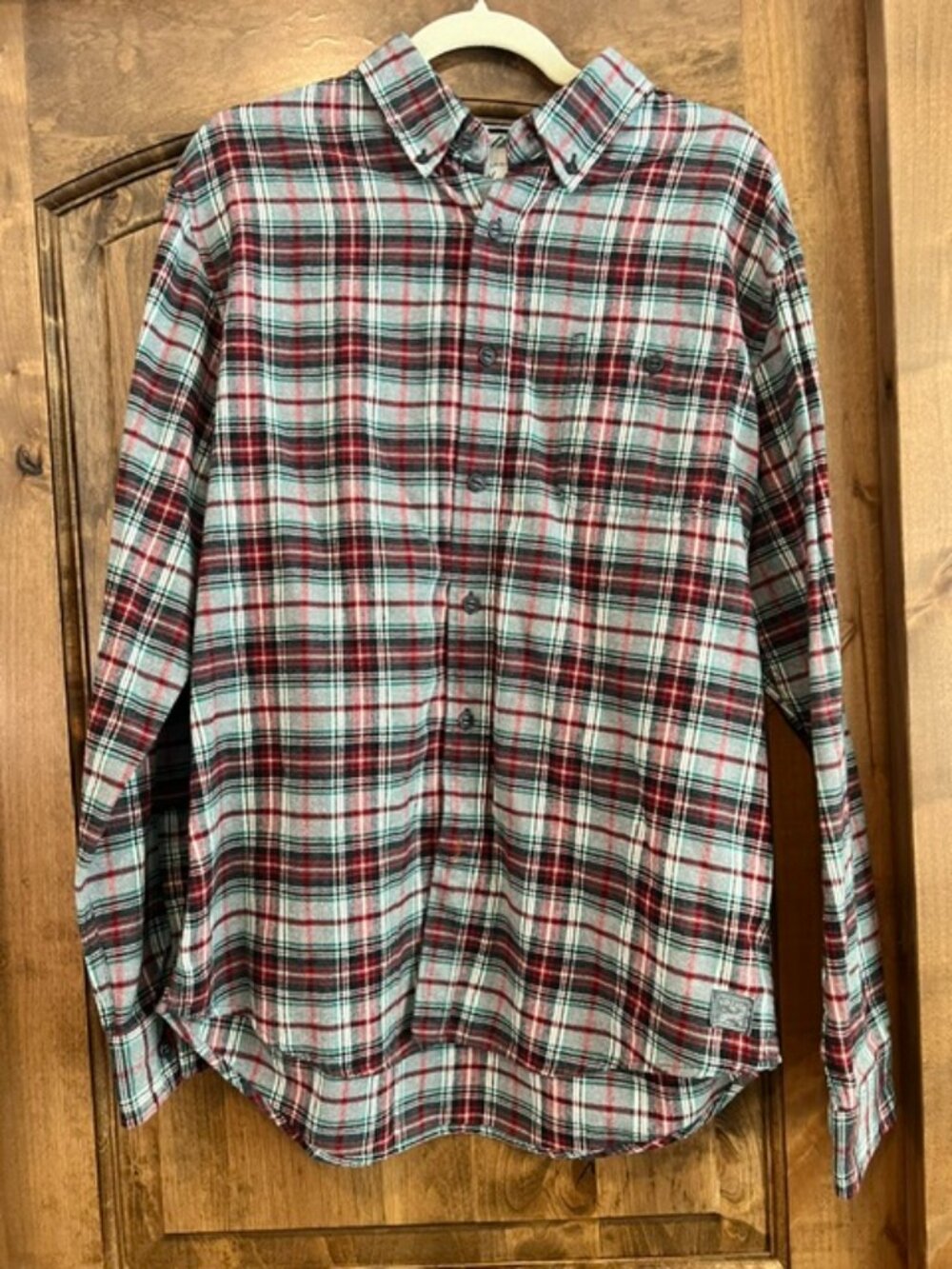 Weatherproof Vintage Holiday Tartan Button-Down Flannel Shirt